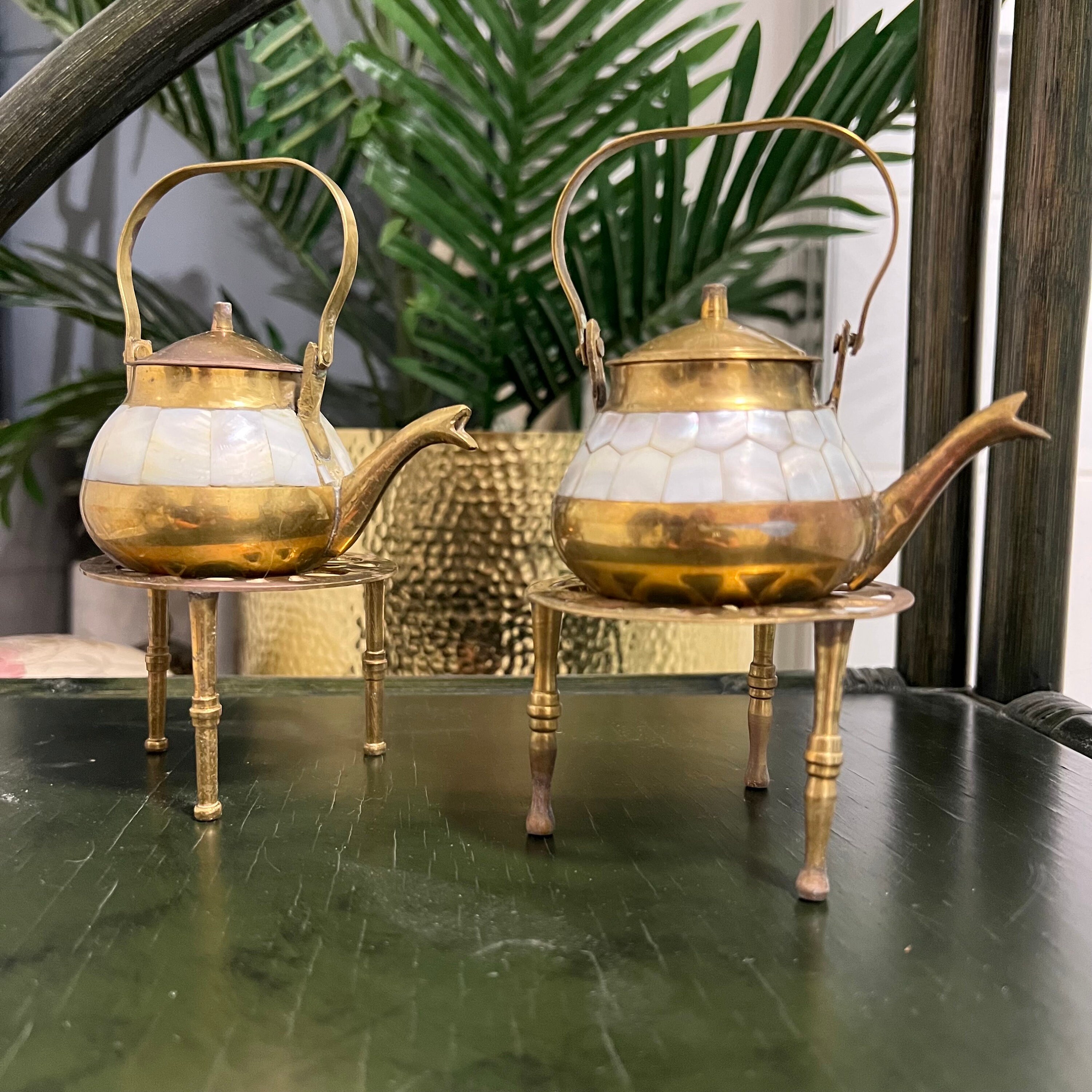 Tiny Tea Pot Brass Teapot Ornaments Mini Tea Kettle Teapot Craft Tiny...