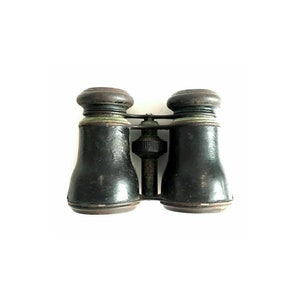 Antique Opticians London Opera Theater Binoculars Retro Rustic Office  Shelf Decor Gift Idea