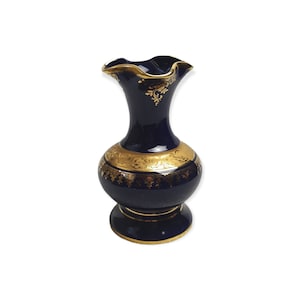 Vintage Limoges France Fragonard Lovers Courting Couple Porcelain Plate Pin Dish Ring Trinket Box Ashtray Bud Vase Cobalt Blue & Gold Rim