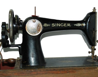 アンティーク 66k 1925年製 シンガー 手回しミシン Y2679082 動作しま