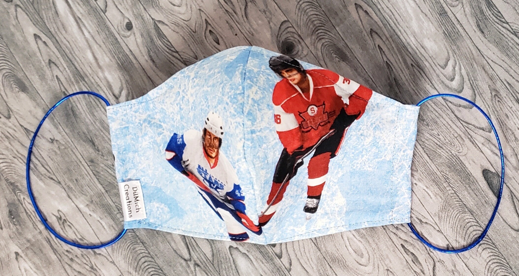 Hockey PlayOffs Cotton Face Mask with Polypropylene Etsy