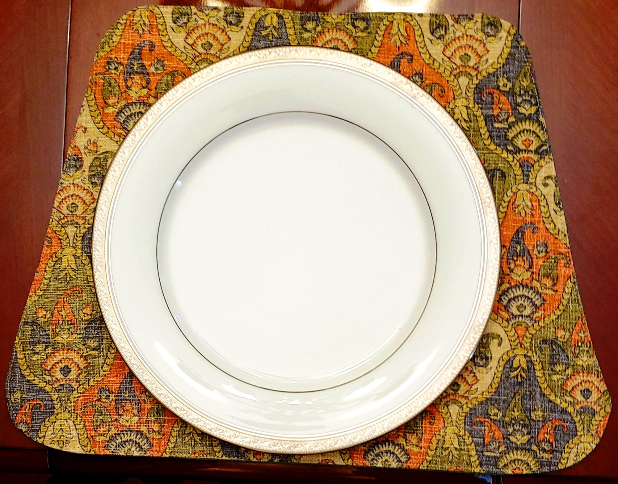 Wedge Design Placemats.Set of 2Reversable Etsy