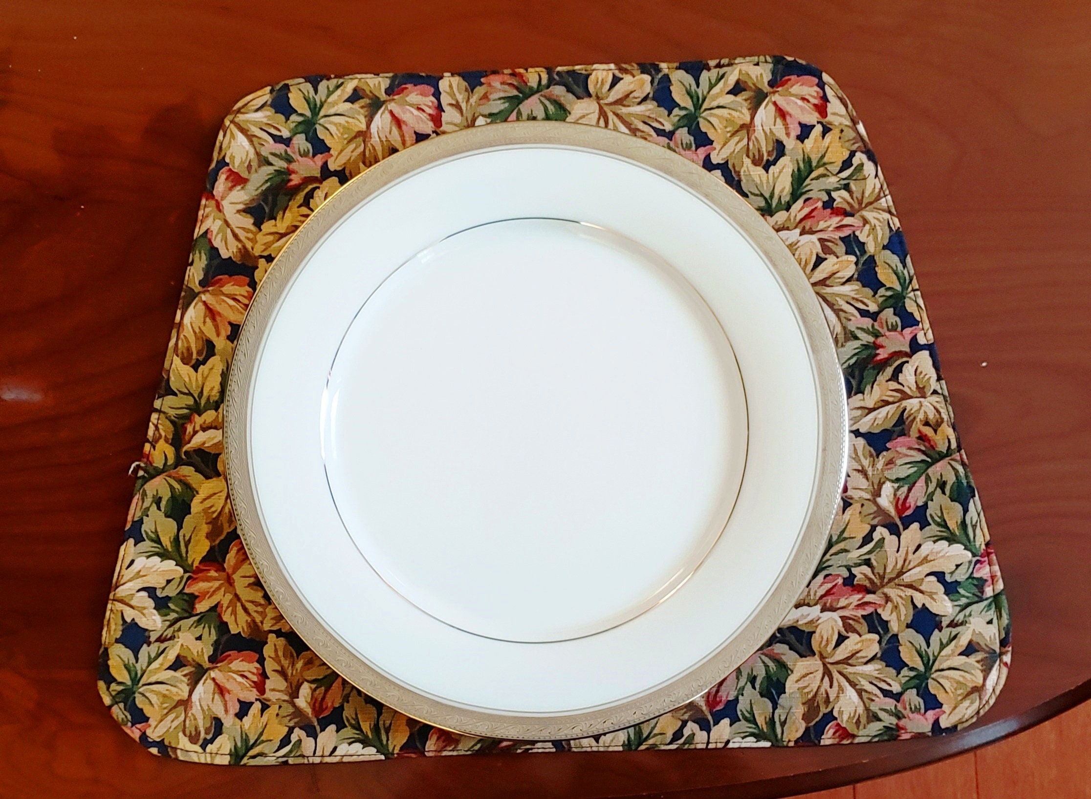 Table Placemats.wedge Designset of 4reversable Etsy