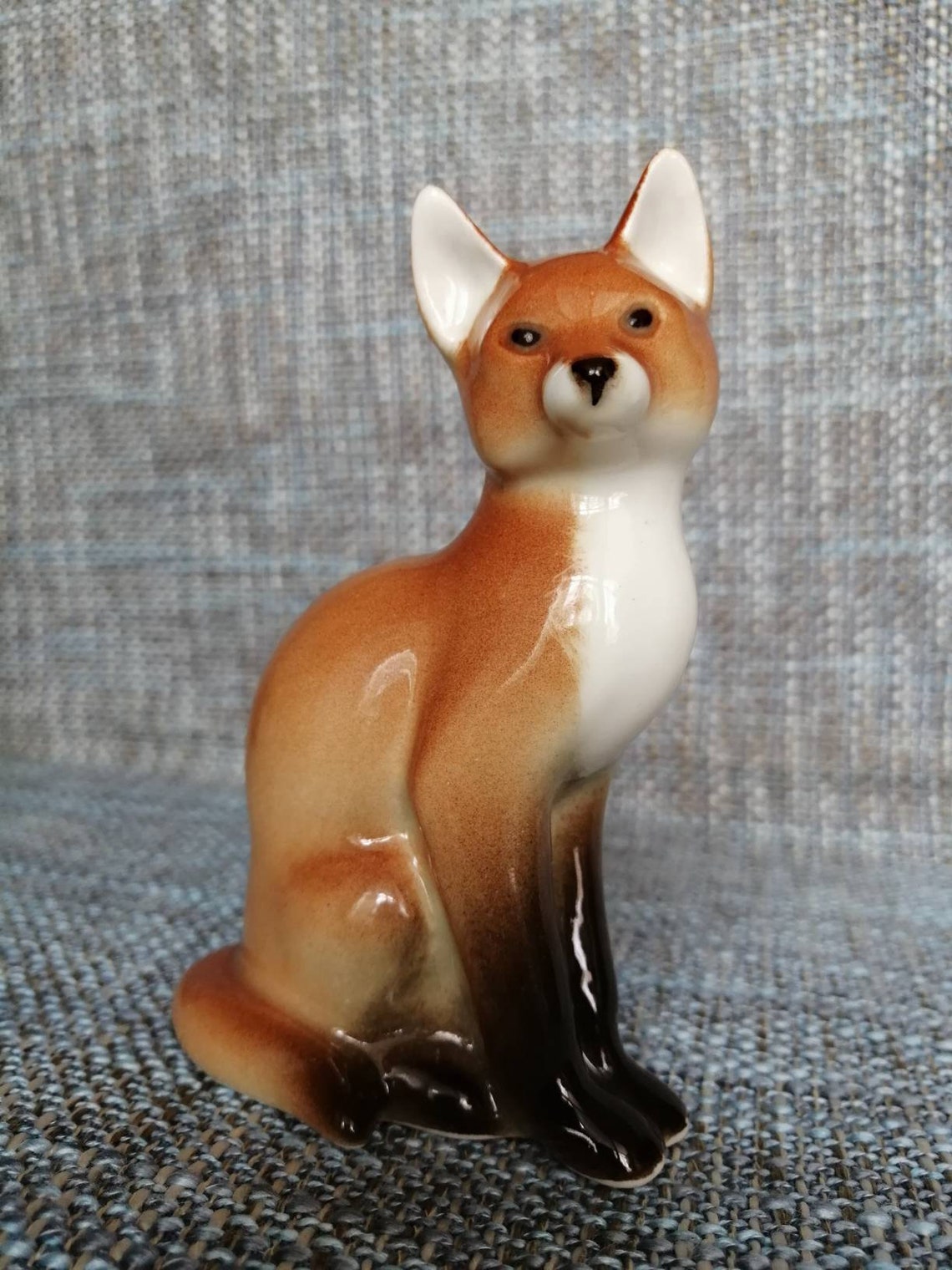 LFZ Porcelain Fox Figurine/ Lomonosov Porcelain Fox Figurine/ | Etsy