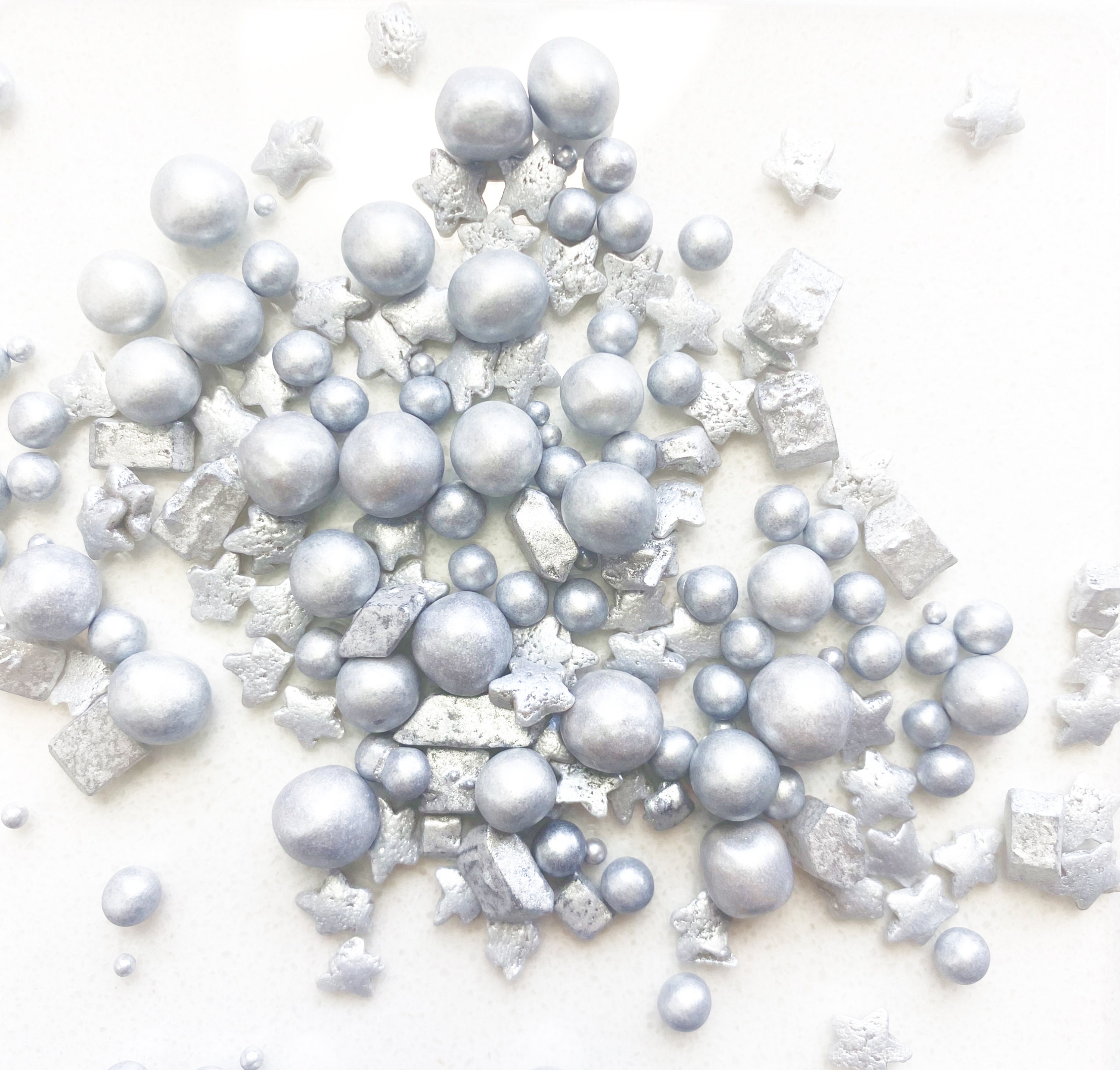 Silver Cake Sprinkles Metallic Cake sprinkles Cupcake Etsy