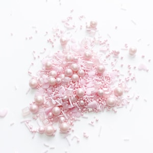 Pink Cake Sprinkles - Sprinkles - Pink Cake sprinkle Girlie Cupcake sprinkles - Baby Girl Sprinkle - Cake decorating Vegan Edible Sprinkles