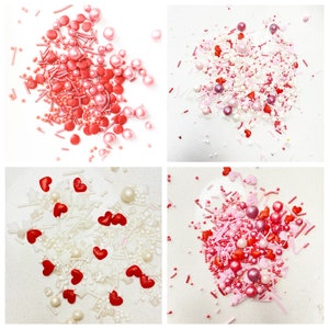 Valentines Cake Edible Sprinkles - Valentine Cake sprinkle - Cupcake sprinkles - Red Heart Sprinkle - Cake decorating - Vegan Cake Sprinkles