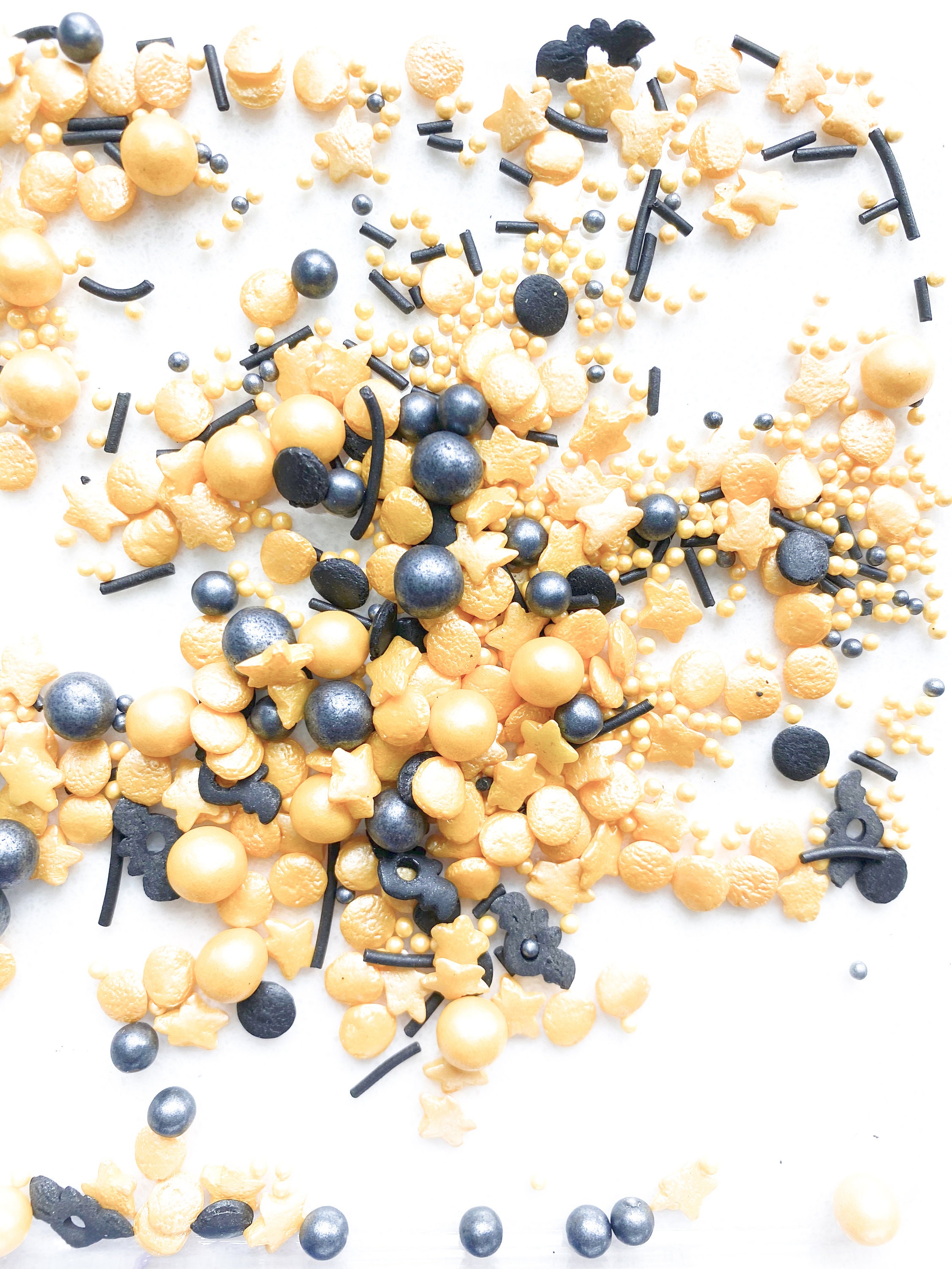 Gold Black Cake Sprinkles Sprinkles Anniversary sprinkles Etsy