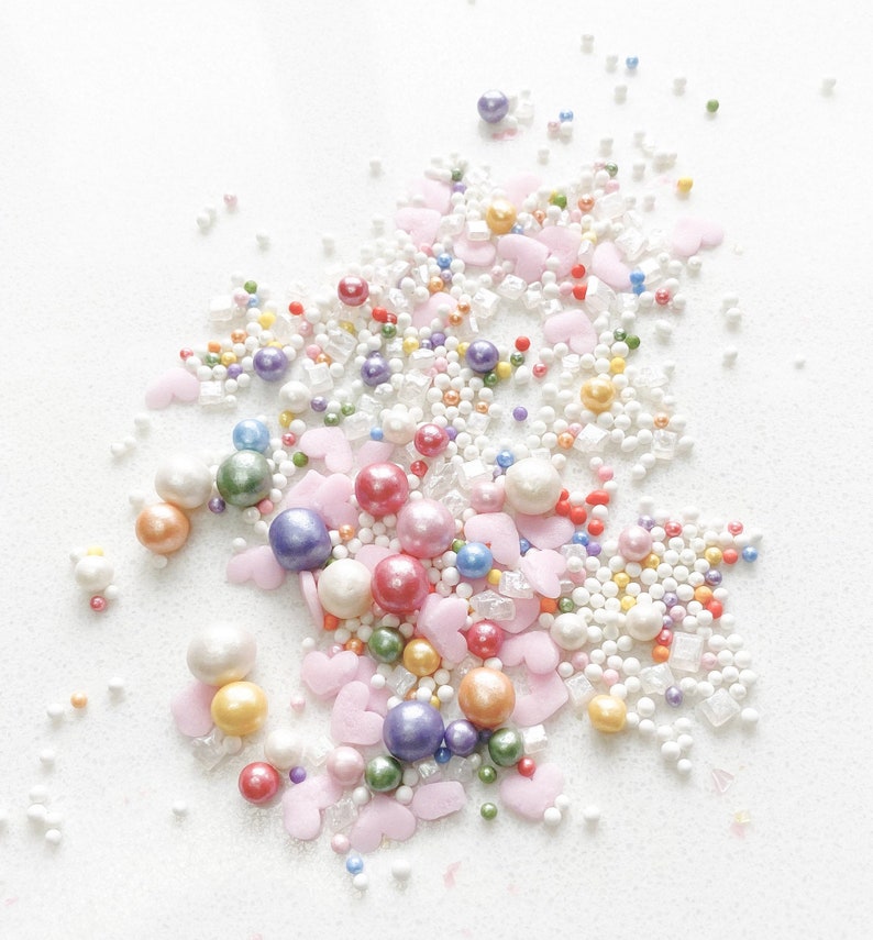 Rainbow Cake Sprinkles Pastel Mix Natural Cake Sprinkles Vegan Etsy UK