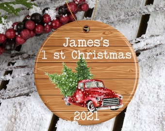 Baby's First Christmas Ornament My first Christmas New baby Gift Personalized Baby Ornament Boy First Christmas Baby's Christmas baby boy