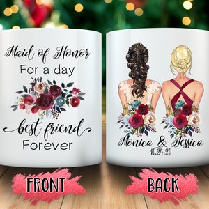 Custom Bridal Party Mug, Maid of Honor Proposal, Bridesmaid Gift