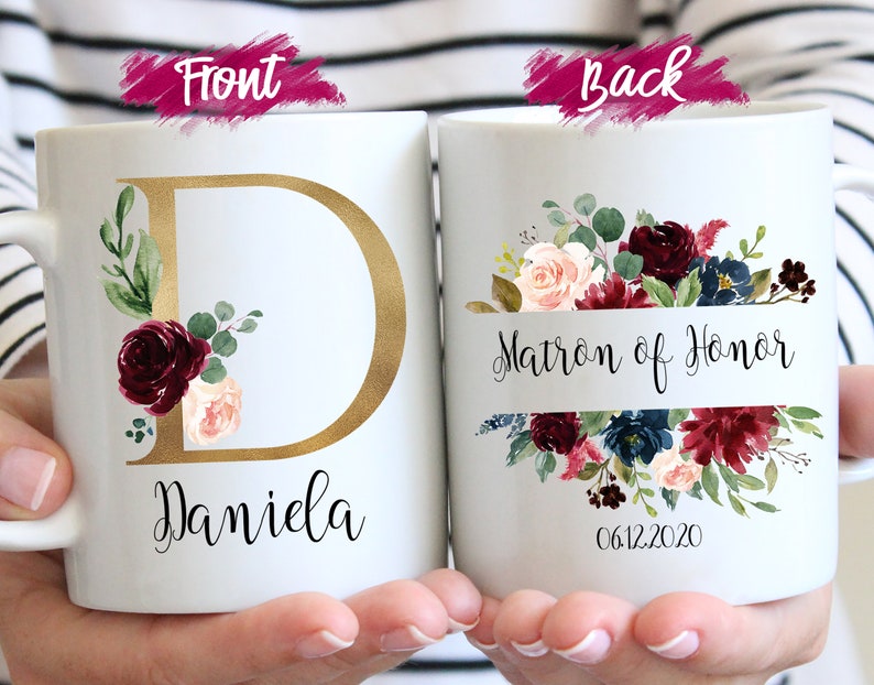 Maid of Honor Gift, Matron of Honor Thank You gift, Will You Be My Maid of Honor, Maid of Honor Mug, Personalized Maid of Honor coffee Mug Bild 2