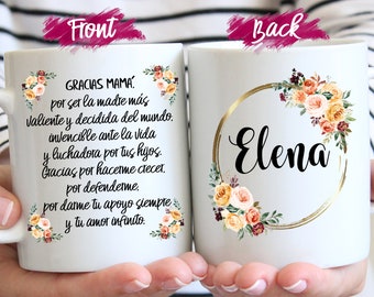 Personalized La Mejor Madre Del Mundo Mug, Spanish Grandma Gift
