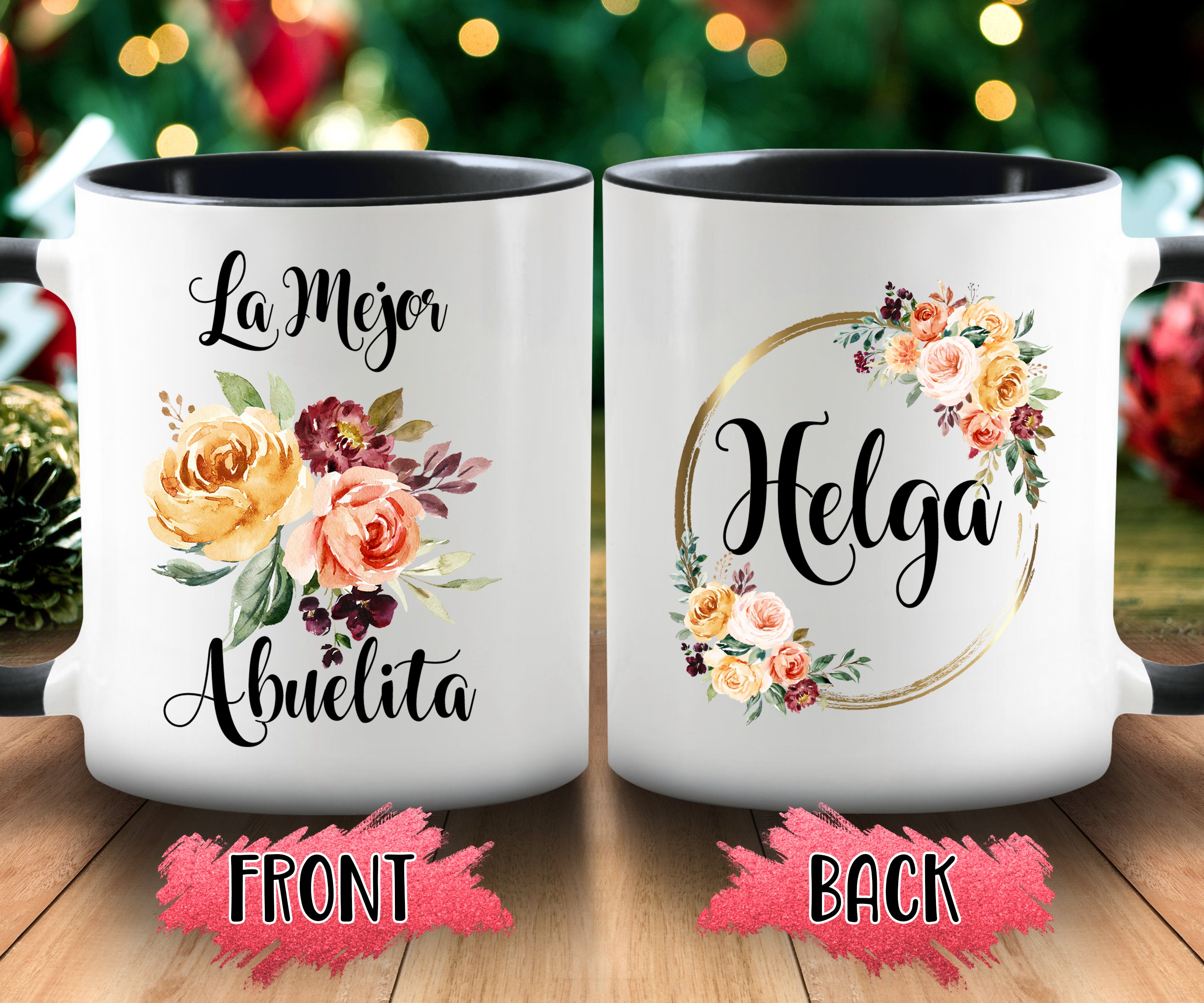 La Mejor Abuelita Mug Spanish Mug Personalized Grandma Gift | Etsy