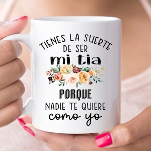 Tia Coffee Mug Tia Gift La Mejor Tia del Mundo Mug Gift for Tia Tia Mug Regalo por Tia, Tia Mug Spanish Aunt Mug Spanish Mug Auntie gift