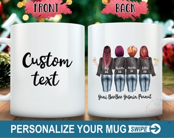 Custom Sisters Mug, Best Sister Gift, Big Sister Little Sister Middle Sister, Life is Better with sister, Long Distance Sisters Gift for