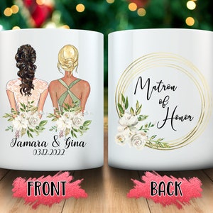 Personalized Maid of Honor Proposal Mug, Will You Be My Maid of Honor Gift, Maid of Honor Gifts Matron of Honor Gift, Bridesmaid Proposal
