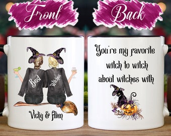 Best Witches Mug, Funny Halloween Coffee Cup, Gift for Best Friend