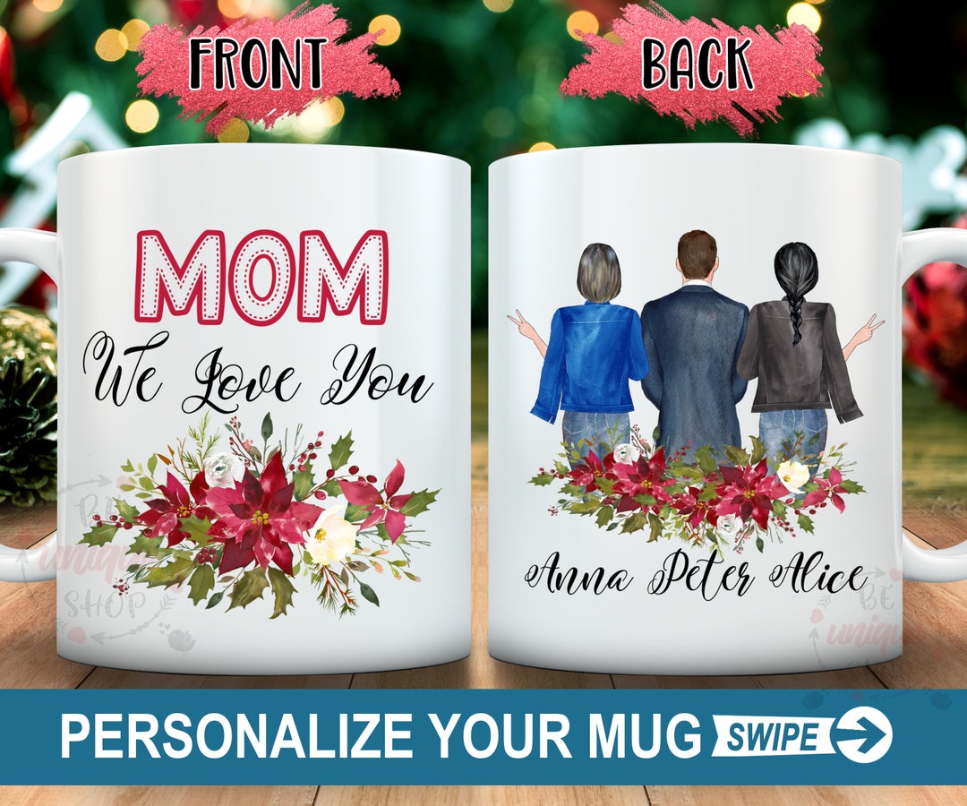 Personalized Mom Mug, Mom Gifts Mothers Day, Gift From Daughter and Son ...