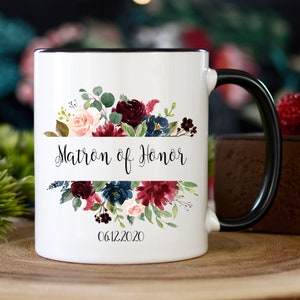 Maid of Honor Gift, Matron of Honor Thank You gift, Will You Be My Maid of Honor, Maid of Honor Mug, Personalized Maid of Honor coffee Mug Bild 7