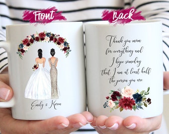 Personalized Mother of the Bride Mug, Wedding Gift