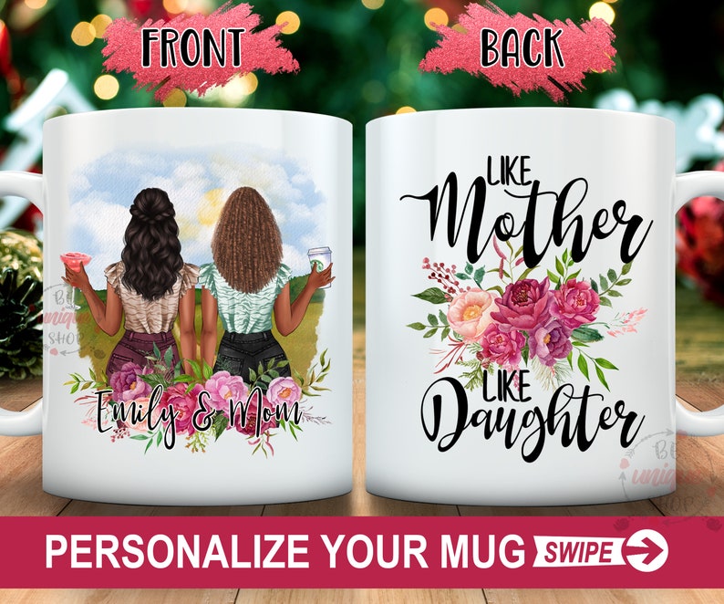 Personalized Mother and Daughter Like Mother Like Daughter Mug - Etsy