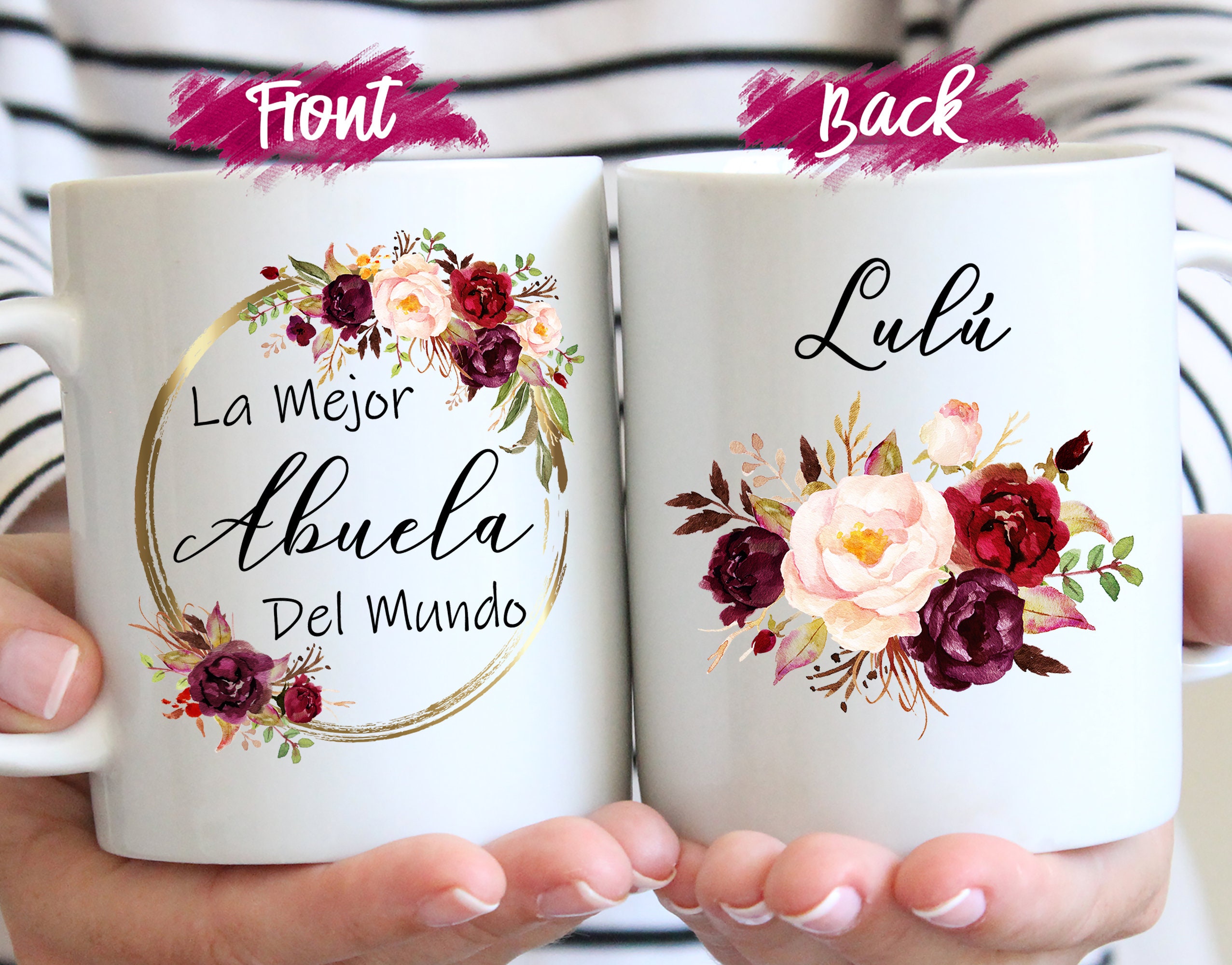 Mug Lover Tazza La Mejor Abuela Del Mundo – 300ml – Regalo Per Nonna Con Biglietto E Sacchetto Organza - 3