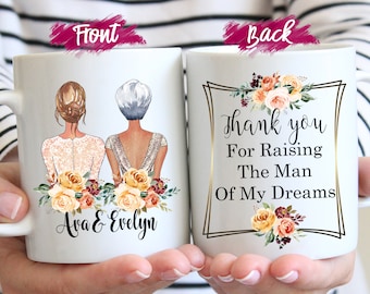 Thank You For Raising The Man Of My Dreams, Mother Of The Groom, Gift for Mother of the Groom, Personalized Mom gifts, Mother in Law Gift
