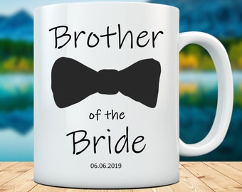Brother of Bride Mug, Personalized Wedding Gift