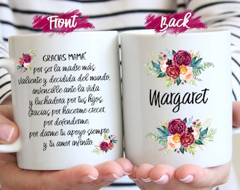 La Mejor Madre Del Mundo Mug, Personalized Grandma Gift, Spanish Mom