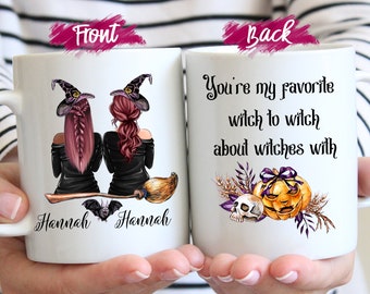 Best Witches Ever Mug, Funny Halloween Coffee Cup, Gift For Best Friends