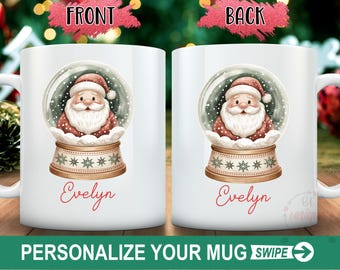 Personalized Snowman Christmas Mug, Coffee Lover Gift