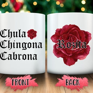 Chula Chingona Cabrona Personalized mug, La mas chingona mug, La Chingona, La Empresaria Classy Pero Chingona Mug, Mexicana mug, spanish