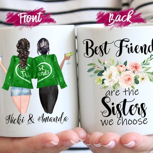 Custom Best Friend Gift Mug,Best friends are the Sisters we choose mug, Thank You For Being My Unbiological Sister, Girlfriend mug, BFF gift