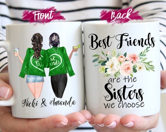 Custom Best Friend Gift Mug,Best friends are the Sisters we choose mug, Thank You For Being My Unbiological Sister, Girlfriend mug, BFF gift