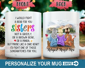 Personalized Best Friend Mug, Custom Girls Gift