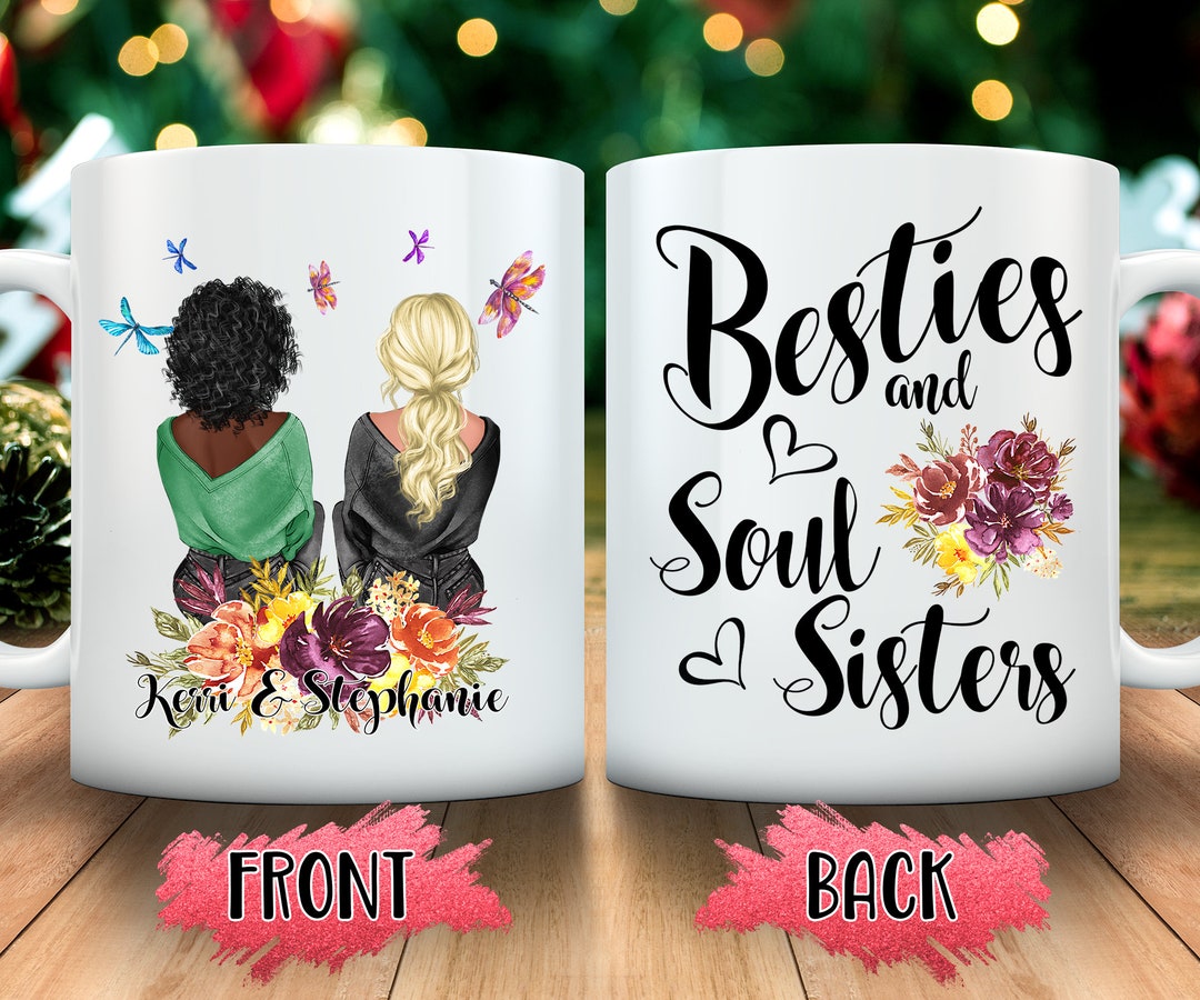 Personalized Best Friend Mug, Soul Sister Gift, Custom Coffee Mug - Etsy