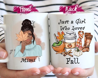 Just A Girl Who Loves Fall Coffee Mug, Autumn Bestie Gift