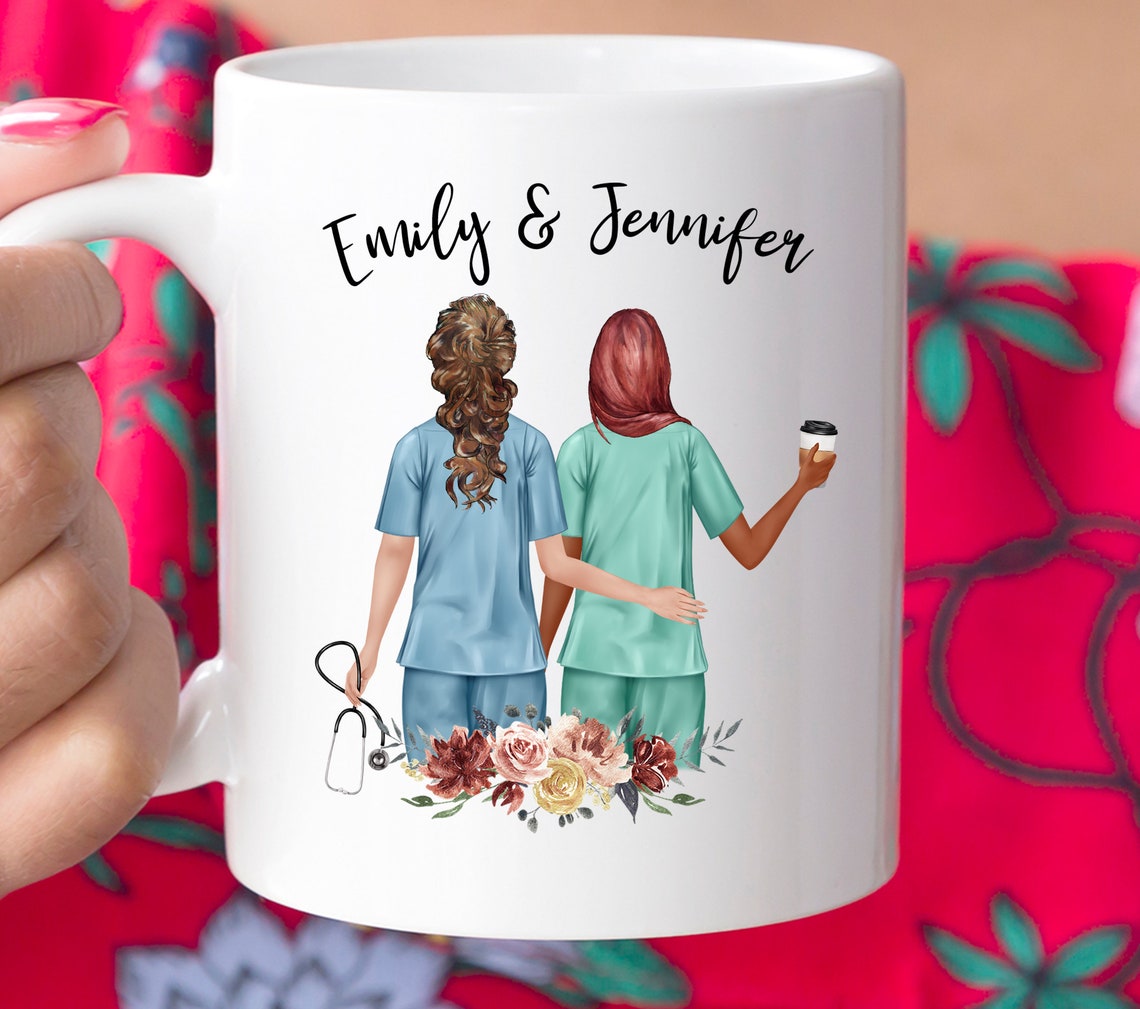 Nurse Mug Custom Best Friends Personalized Mug Beautiful Etsy