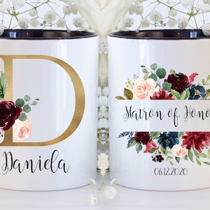 Maid of Honor Gift, Matron of Honor Thank You gift,  Will You Be My Maid of Honor, Maid of Honor Mug, Personalized Maid of Honor coffee Mug