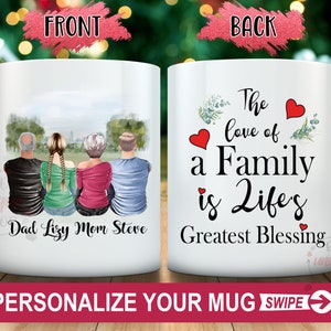 Personalized FAMILY coffee Mug,Sibling Coffee Mug,Mothers day gift from siblings,Parents coffee mug,Custom Mom and Dad Gifts,Fathers day mug
