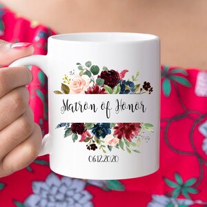 Maid of Honor Gift, Matron of Honor Thank You gift, Will You Be My Maid of Honor, Maid of Honor Mug, Personalized Maid of Honor coffee Mug Bild 10