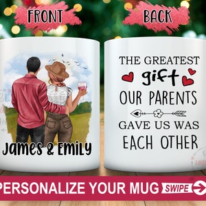 Brother & Sister Mug, Personalized Siblings Coffee Mug, Custom Family mug, Gift for Sister, Birthday Gift Mug,Personalized Gift Mug