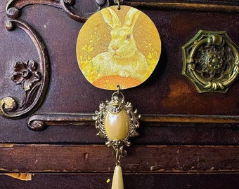 Pearl Bunny Necklace