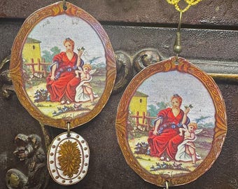 Vintage Tin Earrings