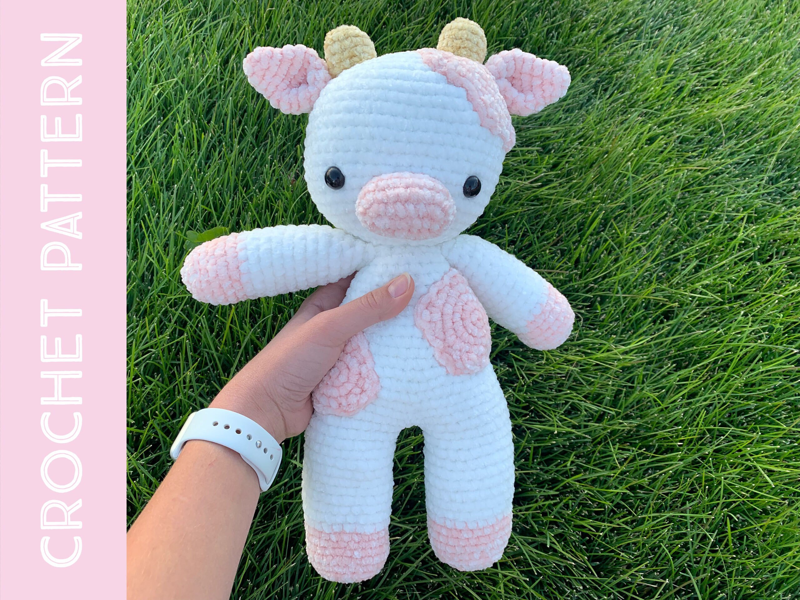strawberry plush cow