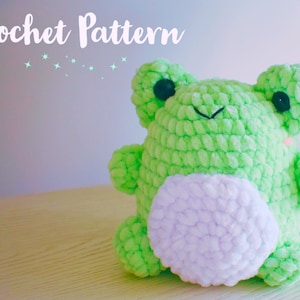 Fluffy Frog Crochet Pattern