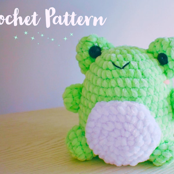 Fluffy Frog Crochet Pattern