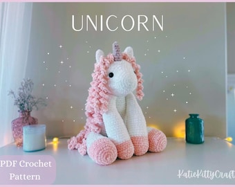 Unicorn Crochet Pattern - PDF Download Instructions