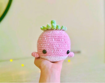 Strawberry Whale Plushie